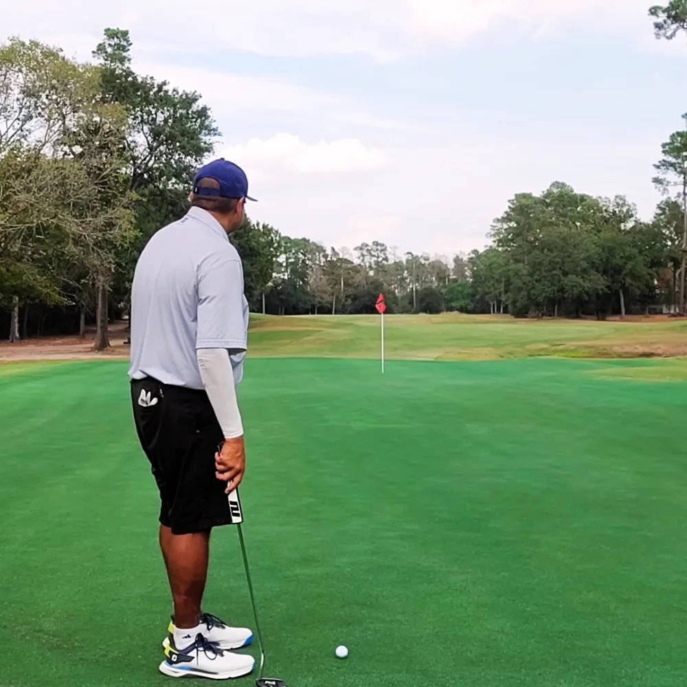Adam Orta on the course